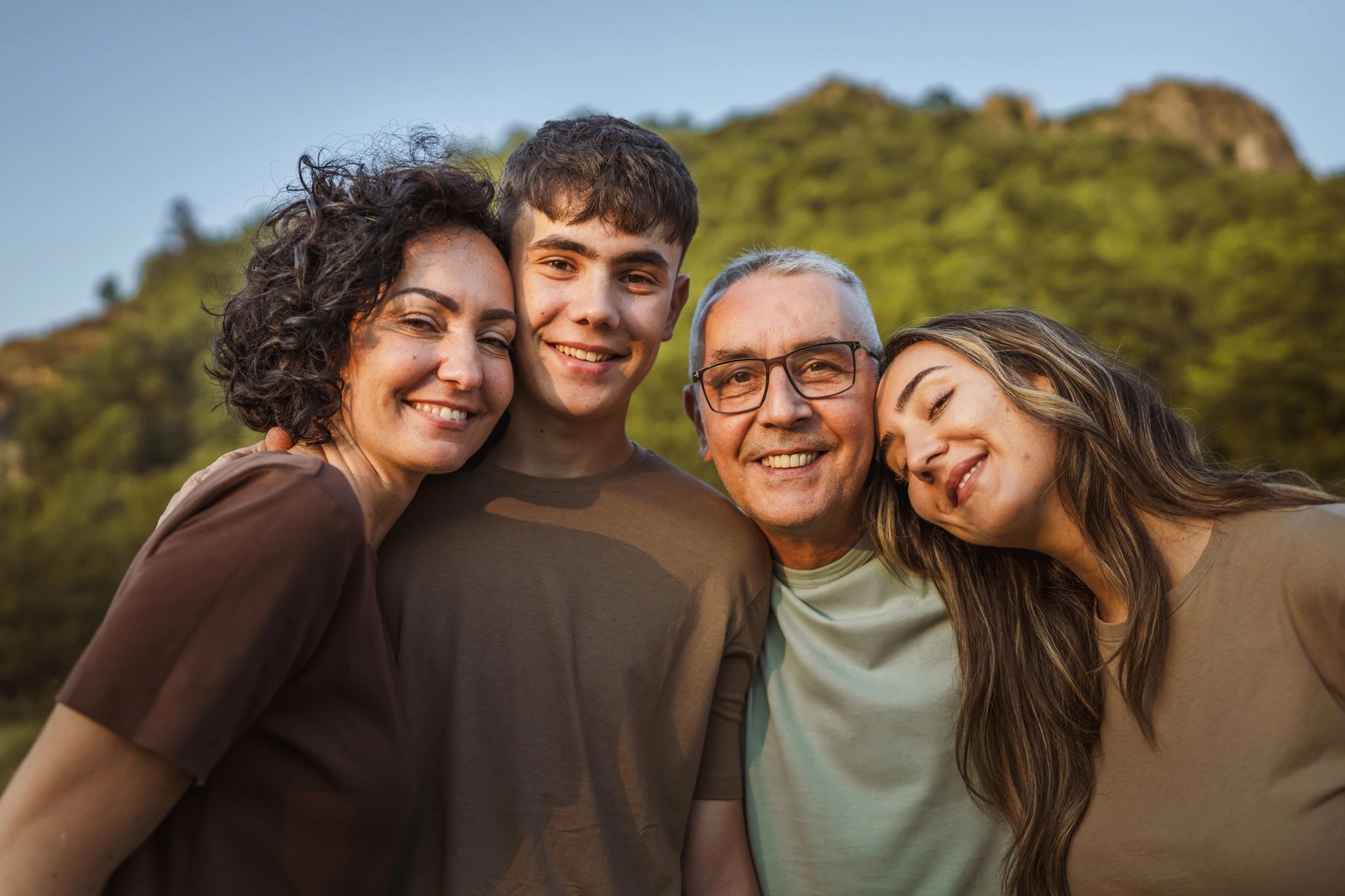 happy family outdoor